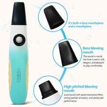 1 pieza Kazoo grande, con tono ajustable y calidad de sonido mejorada, fácil de aprender, adecuado para actuaciones en solitario o como acompañamiento improvisado para guitarra, ukelele, violín, piano y talla grande, también es un gran regalo de cumpleaños u ocasión festiva, disponible en varios colores