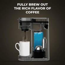 Ultra-Thin Single Cup Coffee Maker, Compatible With K-Cups, Mini Travel Single Cup Coffee Machine, Suitable For Home, Office Desk, Kitchen And Bedroom, Also Fits Travel Mugs - EU C Type Plug(220-240V) - View 5
