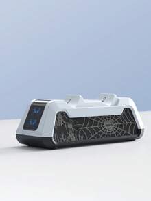 PlayStation 5 Controller Charging Dock, Elite Edition Charging Station With Protection Chip And RGB Ambient Light - Spider Pattern, Compatible With PlayStation 5 Wireless Controller Charging Base, Game Console PS 5 Slim Storage Stand, Gaming Accessories