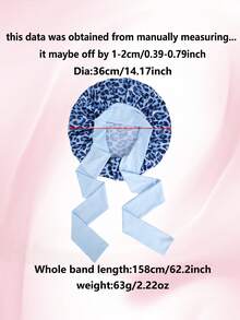 1件缎面蝴蝶结睡帽，纯色弹力带，轻盈透气，适合女性和女孩，黑色睡帽 - 藍色 - 查看 10