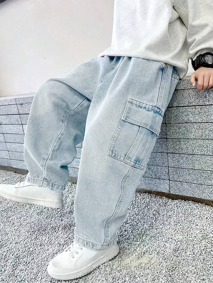 Boys' Straight Leg Casual Denim Jeans