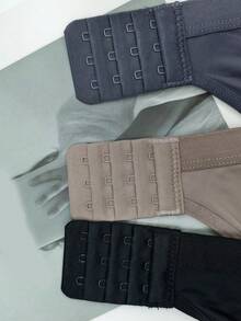 3pcs Women Bras, Solid Color Lightly Padded Wireless Lift Up Seamless Breathable Bra - Multicolor - View 4