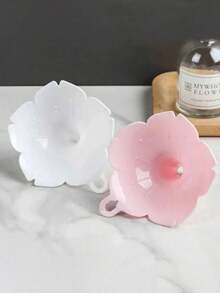 1/2/3/4/5 cái [Phễu hoa anh đào dễ làm sạch] Phễu hoa anh đào miệng rộng, phân phối đường và dầu - Hình hoa thanh lịch, Phễu bếp hoa anh đào - Nhựa bền, dễ làm sạch cho dầu ô liu & gia vị, Hoàn hảo cho chất lỏng & bột, - Nhiều màu - Xem 6