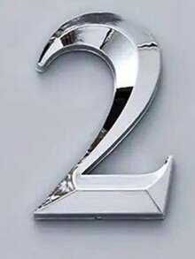 Golden 3D Floating Self-Adhesive House Number Stickers 0-9 – Rustproof Resin Mailbox Numbers For Home, Office, And Hotel Rooms – Easy Door Installation, No Wiring Needed - Silver - View 19