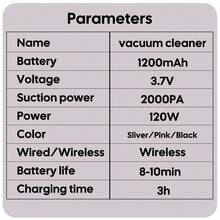 大功率超强吸力吸尘器，可充电锂电池超高续航便携式吸尘器，节假日、暑假、旅行必备，车载配件