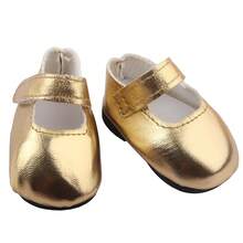5厘米皮革娃娃鞋闪亮迷你皮鞋适合14英寸美国&Nancy、Paola Reina娃娃配饰适合EXO、Lisa、Nenuco娃娃 - 彩色 - 查看 8