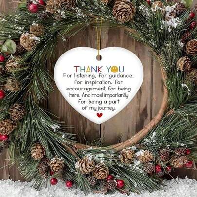 1PC Prezenty dla Przyjaciółek, Ozdoby Świąteczne - Boże Narodzenie, Prezenty Urodzinowe dla Kobiet Przyjaźń, Ozdoby Świąteczne dla Przyjaciółek - Dekoracje Świąteczne