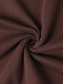 新款男士拼接羊羔绒领卫衣，时尚休闲，秋冬款 - 棕色 - 查看 7