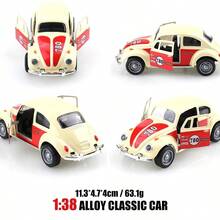 1/38 Alloy Custom Tailstock Classic Model Children Retro Car Exquisite Desktop Ornament Interesting Inte Birthday Festival Gift - Multicolor - View 8