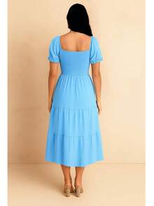 Women Long Dresses - Blue - View 2