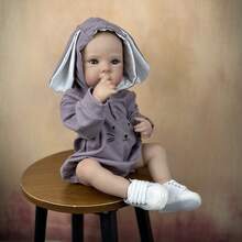 Lifelike 19inch 48cm Soft Vinyl Full Body Reborn Baby Doll Bath Toy Newborn Girl Bebe Play House Waterproof Birthday Gift - Muñeca de cuerpo de vinilo suave - Ver 3