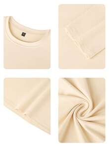 3pcs Boys & Teens Students Casual Printed Crew Neck Long Sleeve T-Shirts, Spring/Autumn - Multicolor - View 4