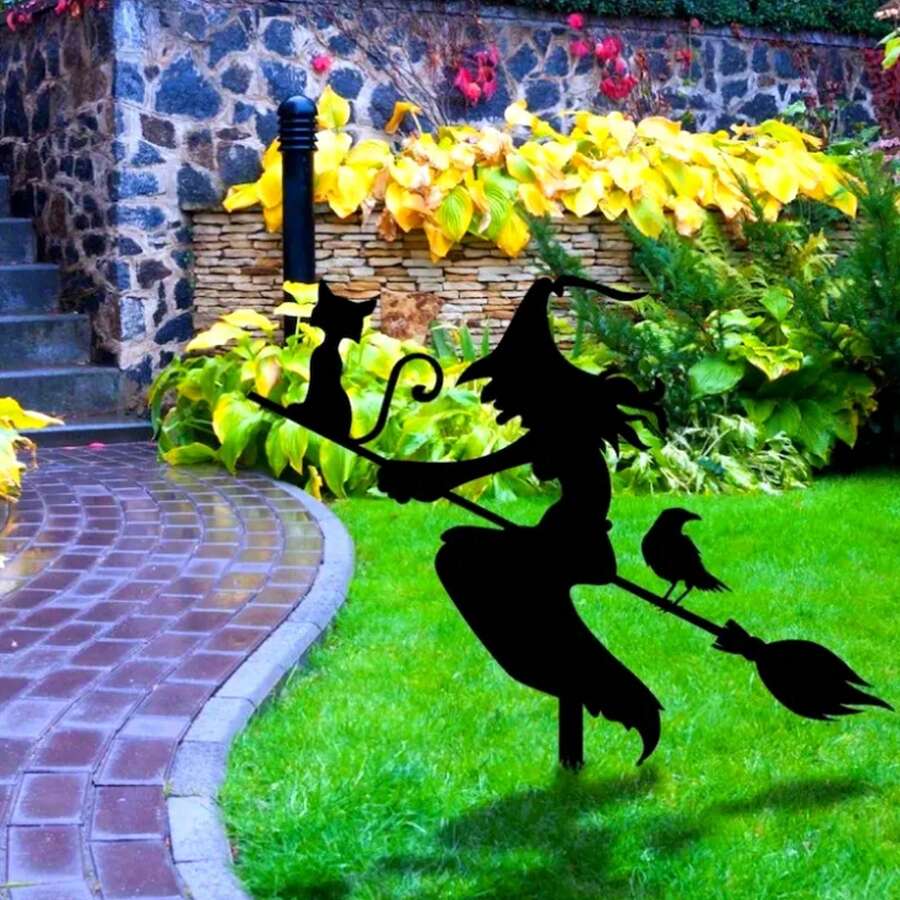 一件万圣节草坪装饰，完美装点露台、庭院和花园，营造标志性的万圣节氛围——打造一个引人注目的主题角落，尽情享受节日乐趣！无论您是想装饰自己的院子，还是想寻找一份出彩的节日礼物，这款必备装饰品都能满足您的所有需求。易于造型，瞬间营造氛围，保证让您印象深刻——立即入手，提升您的万圣节精神！