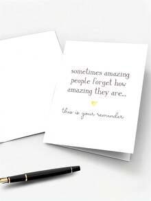 Humorous Encourasynthetic Gemstoneent Card With Envelope, Encouraging Words, Suitable For Him Or Her, Friends, Colleagues, Family, Suitable For Birthdays And Special Occasions, Funny And Inspirational Greeting Card - Multicolor - View 7