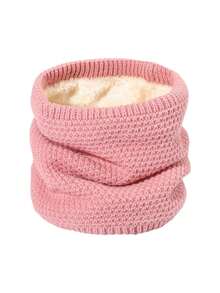 冬季颈部保暖带保暖内衬，高领加厚针织围脖，防寒 - 顆粒 - 查看 5