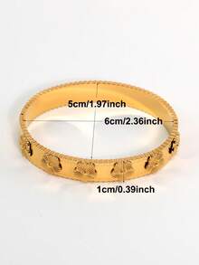 Bộ trang sức nhẫn và vòng tay hoa bằng thép không gỉ 316L mạ vàng 18K 2 chiếc/bộ, phù hợp với trang phục hàng ngày của phụ nữ, thiết kế hoa phổ biến cổ điển của Châu Âu và Châu Mỹ, chống thấm nước, trang sức vàng thường ngày thanh lịch và sang trọng, bộ trang sức cưới, quà tặng cho bé gái, phụ nữ, mẹ, người thân, bạn bè, đám cưới đẹp, sinh nhật, ngày của mẹ, bạn gái, ngày lễ tình nhân - Vàng - Xem 3