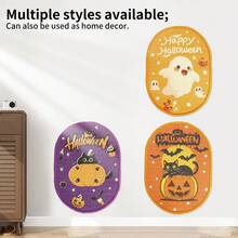 Halloween & Christmas Nightmare Decorations, Halloween & Christmas Hanging Decorations, Nightmare Theme Tree Home Indoor Party Decor, Ghost, Pumpkin, Bat, Evil Pumpkin Head, Holiday Themed Atmosphere, Sisal Cat Scratch Pad (Suitable For Walls, Sofas And Carpets), Durable Anti-Shedding Cat Scratch Surface With Hook And Loop Hooks, Indoor Cat Scratching Pad Wall Scratcher