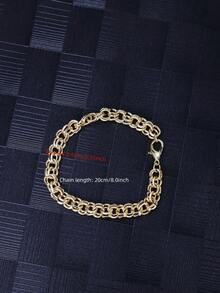 1 Piece Hip-Hop Punk Style Infinity Symbol 14K Gold-Plated Zinc Alloy Thick Chain Motorcycle Accessory - Infinity Symbol - View 16
