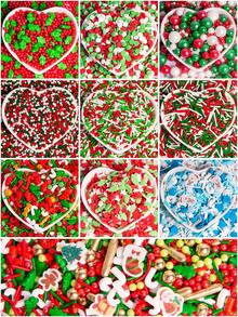 Décorations comestibles pour gâteau de Noël. Comprend un sapin de Noël, une béquille, des flocons de neige, un bonhomme de neige et des perles. Parfait pour les décorations de gâteaux, de cupcakes, de cônes de crème glacée et de desserts. Idéal comme décorations de gâteau pour les fêtes de Noël. Décorations de Noël, pyjamas de Noël, cadeaux de Noël, décoration de Noël