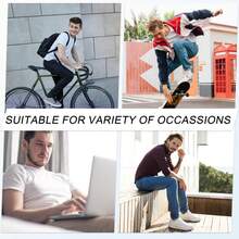 6 双/10 双男士休闲网球袜、迷你中筒袜、剪腿袜、白色网球袜、冬季网球袜、黑色网球袜、除臭、运动、透气（大码）、适合日常穿着、室内和室外。以及女士袜子 - 运动休闲袜