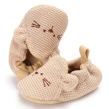 Newborn Infant Baby Shoes, Casual Boys Girls Printing Anti-Slip Flat Shoes For 0-18 Months - 棕色 - 查看 7