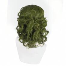 Cosplay Joker Green Medium Long Curly Hair Daily Wear Wig Festival Party Stage Performance High-Temperature Silk Cosplay Wigs - Green - View 4