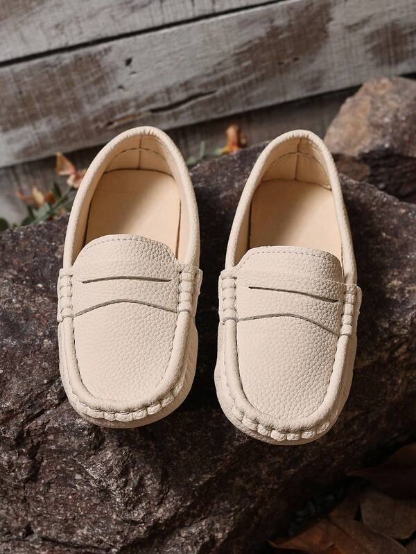 1 par de mocasines sin cordones para niñas, zapatos casuales planos adecuados para primavera/otoño, escuela, exterior, disponibles en tallas del 25 al 35