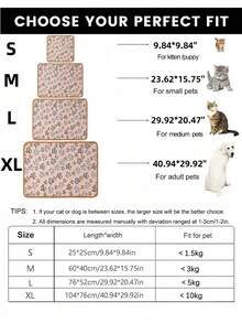 1 hoặc 3 chiếc chăn lông cừu siêu mềm cho mèo/chó có họa tiết bàn chân dễ thương, thảm lót giường cho thú cưng bằng vải nỉ có thể giặt bằng máy, nhiều màu sắc và kích cỡ, phù hợp cho thú cưng cỡ nhỏ/trung bình - trắng - Xem 8
