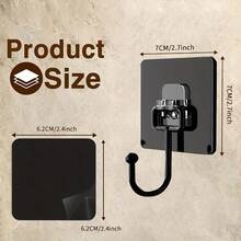 5-Piece Heavy-Duty Adhesive Wall Hooks (Stylish & Strong) | No Drilling, Easy Installation | Multi-Functional For Coats, Towels & Shower Caps | Hole-Free For Home, Office & Bathroom Accessories