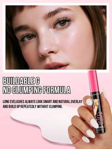 MISSLYN Ensemble de 2 mascaras Long N Wild, volumisant, allongeant, définissant et recourbant, formule crémeuse pour une longueur infinie, pour fête Y2K, voyage, cosmétique Nouvel An chinois, mode campus scolaire, maquillage beauté de marque, végétalien et sans cruauté - 1 noir - Voir 7