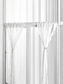 4 件/套 PC 材质透明窗帘杆挂钩，无需钻孔粘贴支架夹，可扩展窗帘杆挂钩 - 無色 - 查看 9