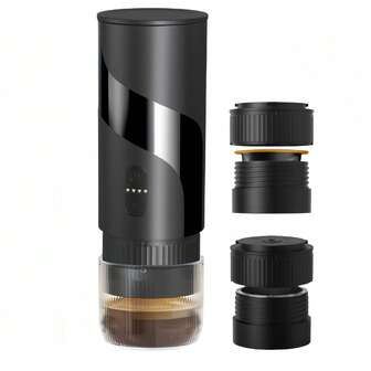 آلة صنع القهوة المحمولة بكبسولة، ذات وظيفة التسخين الذاتي، استخراج سريع - تعمل بالبطارية/USB، آلة قهوة صغيرة للسفر، مناسبة للتخييم والسيارة والاستخدام المنزلي - هدية مثالية لعشاق القهوة