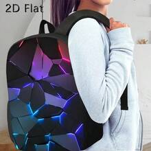 3pcs Gamer Backpack Set With Large Capacity Backpack, Pencil Case & Lunch Bag - Neon Glow--The-Dark Design, Adjustable Shoulder Straps, Durable Polyester, Zippered Compartments - Stylish School, Travel & Commuting Gift For Gamers (Black Base With Neon Patterns), Backpack Purse, Backpack For Women, Leather Backpack For Women, Backpack For Women Travel, Backpack Set For Women, School Essentials,  Accessories, Sturdy Construction, Highquality Fabric, Office Workers, Purse For Women - 黑色 - 查看 3