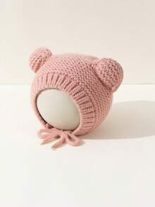 1pc Super Cute Earflap Beanie Hat, Adorable For Toddler Boys And Girls, Autumn/Winter - Knitted Hat - View 6