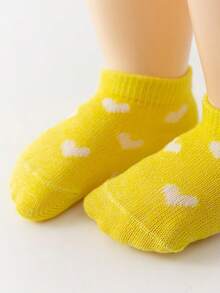 12 双儿童熊图案踝袜，适合春夏季 - 玫紅色 - 查看 4