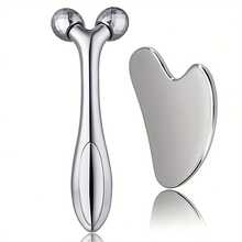 1/2pcs Resin Face Massager, Dual-Use For Face & Body, Hypoallergenic Skincare Tool For Women | Spherical Eye & Neck Lifting Device, Durable Portable Beauty & Slimming Gift Set - Multicolor - View 7