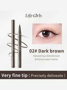 Ultra Fine Eyeliner Waterproof, Sweat-Resistant, Smudge-Proof, Smooth Liquid Eyeliner Pencil Suitable For Beginners,1Count