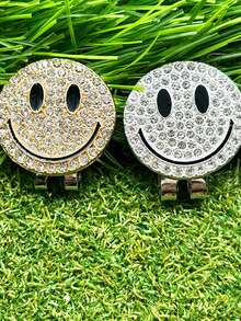 1/2 Packungen Golfball-Marker - mit Diamanten Mützenclips und Positionsmarkern, Easy-Green Accessoires. Das perfekte Golfgeschenk - Verschiedenfarbig - Übersicht 4