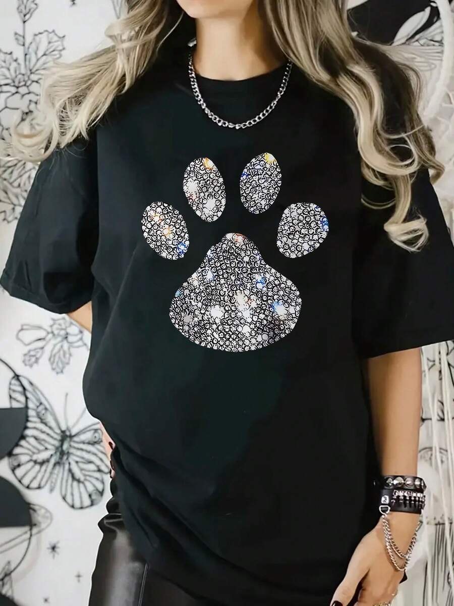 Camiseta Elástica para Mujer - Suéter Cómodo para Gimnasio, Looks Casuales y Formales - Cuello Redondo Todo el Año - Ropa Esencial Lavable a Máquina, Moda Versátil, Tejido Suave - Oscuro - Ver 1