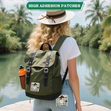 GIURKUU 1 Stück lustiger Cowboy Gans Patch - Wurde zu albern, Klettverschluss Meme Patches, DIY bestickte Applikationen für Rucksäcke, Trucker Hüte, Jacken, Taschen