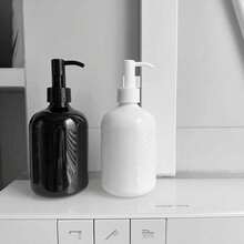 Refillable Pump Bottles For Shampoo, Body Wash, Hand Soap, Lotion, Essential Oils, Light-Blocking For Kitchen, Bathroom Counter