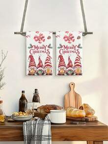 2 Stücke/12 Stücke, Drei-Zwerge-Design, Oversized, geeignet für Herbst/Winter/Frühling/Sommer/Halloween/Weihnachten/Thanksgiving/Valentinstag/Ostern, saisonale Heimdekoration, Feiertags-Heimdekoration, Küchentücher, Geschirrtücher, Küche, Camping, Campingausrüstung, Campingzubehör, Handtücher