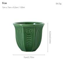 Cốc cà phê/matcha gốm sứ Ả Rập nhiều màu sắc 180ml/250ml - Cốc dập nổi hình hoa tulip, đồ dùng uống kiểu Bắc Âu, lý tưởng để phục vụ espresso, matcha và trà. - Nhiều màu - Xem 26