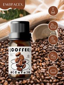 EMBRACEX. 10ml Coffee Fragrance Essential Oil, Coffee Scented Oil, Refreshing Car Diffuser, Cafe Aroma, Suitable For Humidifier, Aromatherapy Diffuser, Candle Making, Rattan Diffuser Sticks - Coffee - View 2