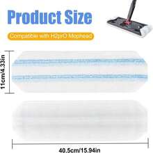 Mop Replacement Pads Compatible With O Cedar H2prO Flat Mop System,2 Pack Microfiber Mop Pad Refills For Ocedar H2prO Flat Mop,Washable And Reusable Mop Heads Replace For Hard Floor Deep Cleaning - 顏色A - 查看 2