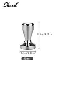 shoxil 1 件咖啡压粉器 51/53/58 毫米，意式浓缩咖啡压粉器，不锈钢咖啡压粉器 - 銀色 - 查看 10