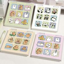 1本极简主义方格活页笔记本，8.46 x 7.68英寸，21.5 x 19.5厘米 - 翻盖式日常办公笔记本 - 均碼 - 查看 10