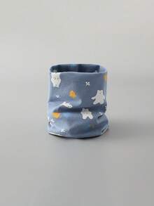 1 件柔软温暖的颈部保暖围巾 - 男孩和女孩的冬季面部保护 - 可机洗的青少年围巾，采用易环绕设计 - 适合滑雪、雪地游戏、日常户外活动的寒冷天气配件 - 送给青少年和青少年的理想礼物，冬季围巾，俏皮的动物图案 - 彩色 - 查看 10