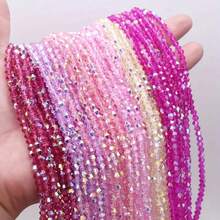 50 hạt 6*12mm hình giọt nước trong suốt nhiều màu sắc, lỗ ngang, dùng làm đồ trang sức, hạt pha lê thủy tinh dùng làm hoa tai, vòng tay, vòng cổ tự làm - Lỗ bên giọt nước - Xem 8