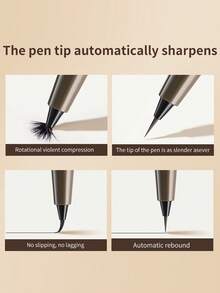 Ultra Fine Eyeliner Waterproof, Sweat-Resistant, Smudge-Proof, Smooth Liquid Eyeliner Pencil Suitable For Beginners,1Count